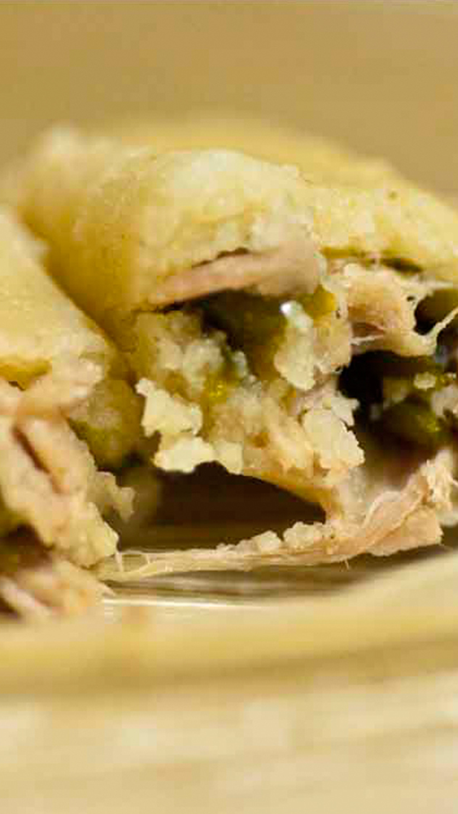 Green Chili Chicken Tamales
