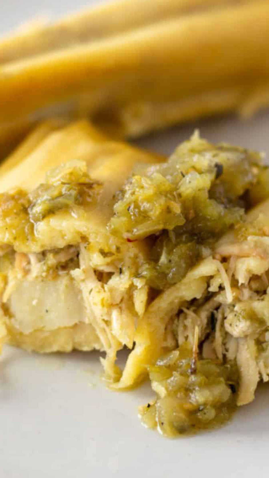 Green Chili Chicken Tamales